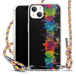 New Carry Case Transparent Stoff colourful/silber