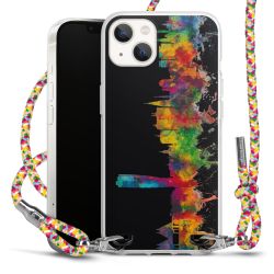 New Carry Case Transparent Stoff colourful/silber