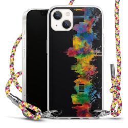 New Carry Case Transparent Stoff colourful/silber