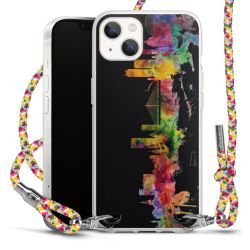 New Carry Case Transparent Stoff colourful/silber