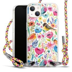 New Carry Case Transparent Stoff colourful/silber