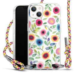 Carry Case Transparent Fabric colourful