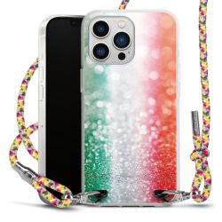 New Carry Case Transparent Stoff colourful/silber