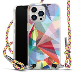 New Carry Case Transparent Stoff colourful/silber