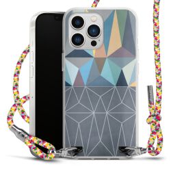 New Carry Case Transparent Stoff colourful/silber