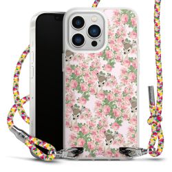 New Carry Case Transparent Stoff colourful/silber