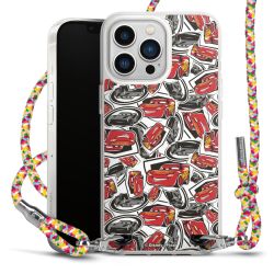 New Carry Case Transparent Stoff colourful/silber