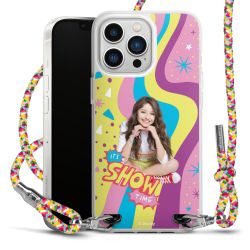 New Carry Case Transparent Stoff colourful/silber