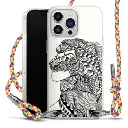 New Carry Case Transparent Stoff colourful/silber