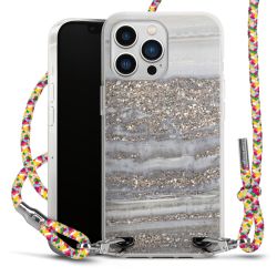 New Carry Case Transparent Stoff colourful/silber