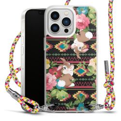 New Carry Case Transparent Stoff colourful/silber