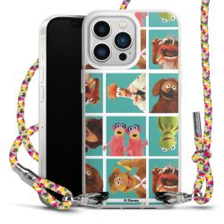 New Carry Case Transparent Stoff colourful/silber