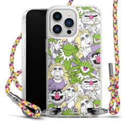 New Carry Case Transparent Stoff colourful/silber