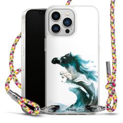 New Carry Case Transparent Stoff colourful/silber