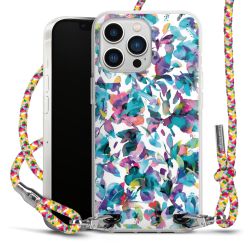 New Carry Case Transparent Stoff colourful/silber