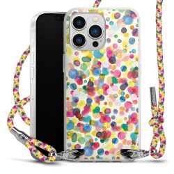 New Carry Case Transparent Stoff colourful/silber