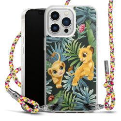 New Carry Case Transparent Stoff colourful/silber