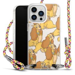 New Carry Case Transparent Stoff colourful/silber