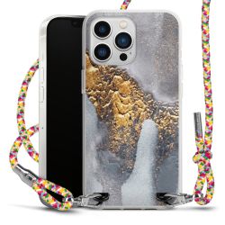 New Carry Case Transparent Stoff colourful/silber