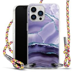 New Carry Case Transparent Stoff colourful/silber