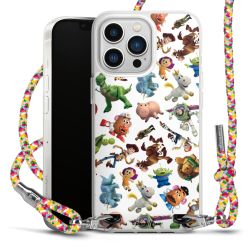 New Carry Case Transparent Stoff colourful/silber