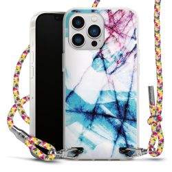 New Carry Case Transparent Stoff colourful/silber