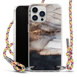 New Carry Case Transparent Stoff colourful/silber