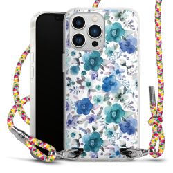 New Carry Case Transparent Stoff colourful/silber