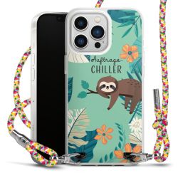 New Carry Case Transparent Stoff colourful/silber