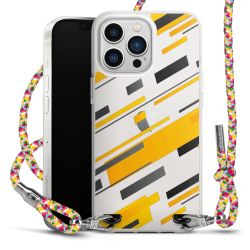 New Carry Case Transparent Stoff colourful/silber