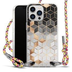 New Carry Case Transparent Stoff colourful/silber