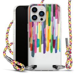 New Carry Case Transparent Stoff colourful/silber