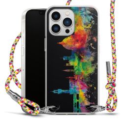 New Carry Case Transparent Stoff colourful/silber