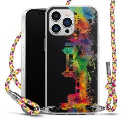 New Carry Case Transparent Stoff colourful/silber