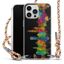 New Carry Case Transparent Stoff colourful/silber