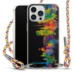 New Carry Case Transparent Stoff colourful/silber