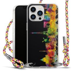 New Carry Case Transparent Stoff colourful/silber