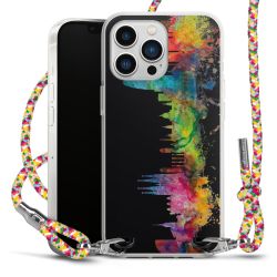 New Carry Case Transparent Stoff colourful/silber