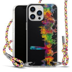 New Carry Case Transparent Stoff colourful/silber