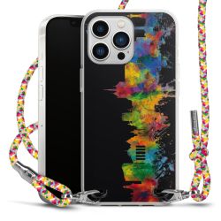 New Carry Case Transparent Stoff colourful/silber