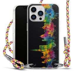 New Carry Case Transparent Stoff colourful/silber