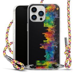 New Carry Case Transparent Stoff colourful/silber