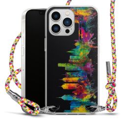 New Carry Case Transparent Stoff colourful/silber