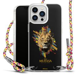 New Carry Case Transparent Stoff colourful/silber