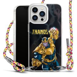 New Carry Case Transparent Stoff colourful/silber