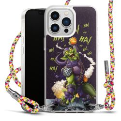 New Carry Case Transparent Stoff colourful/silber