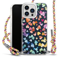 New Carry Case Transparent Stoff colourful/silber