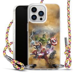 New Carry Case Transparent Stoff colourful/silber