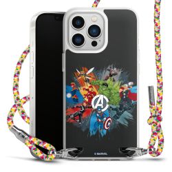 New Carry Case Transparent Stoff colourful/silber