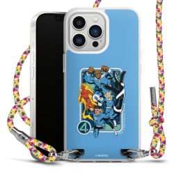 New Carry Case Transparent Stoff colourful/silber